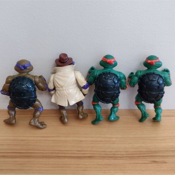 Vintage Lot (4) 90s Mirage Studios Teenage Mutant Ninja Turtles Action Figures - Picture 4 of 8